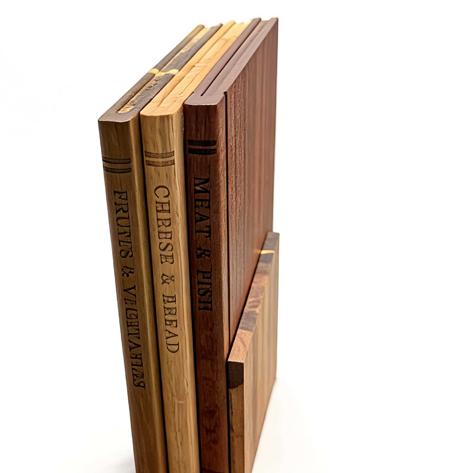 Cutting board with vertical storage rack - Image 4