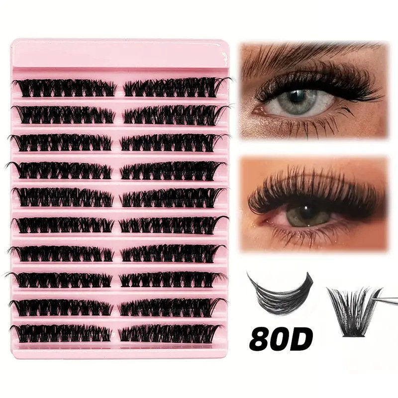 3D Voluminous False Eyelashes Segmented Clusters - Image 2