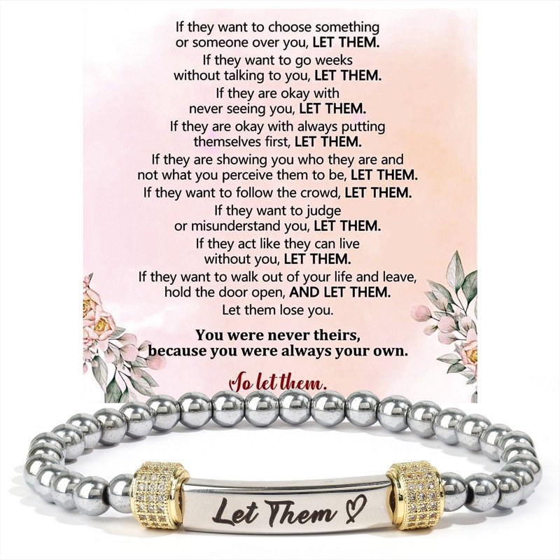 Stainless Steel Engraved Elastic Bracelet