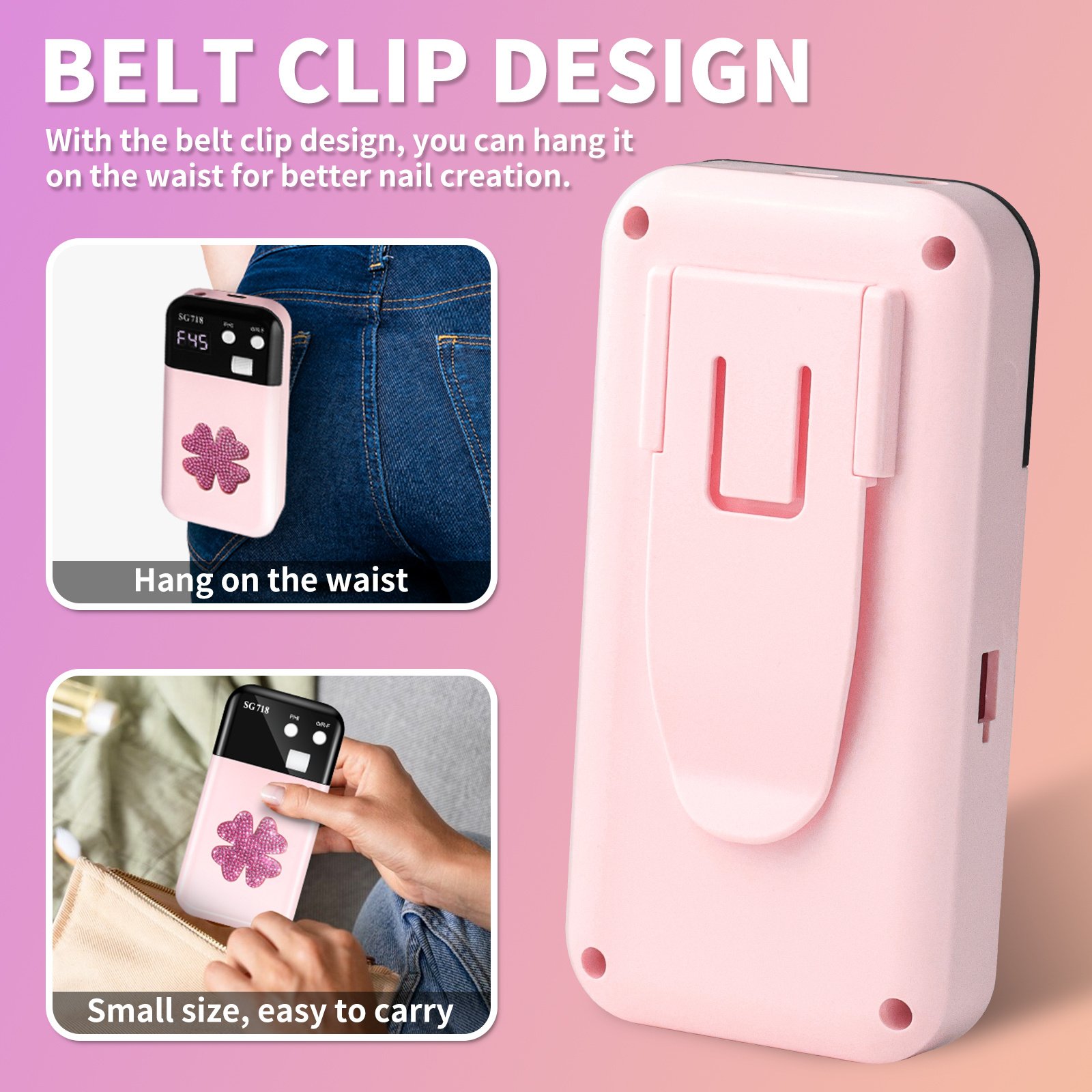 Rechargeable Nail Drill 45000 RPM - Electric Nail File For Shaping, Removing & Polishing Gel Nails-Lightweight & Easy To Use-Perfect For Home & Salon Manicure Pedicure - Image 7